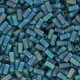 Miyuki Bugle 3mm Beads Matte transparent teal ab BGL1-2405FR